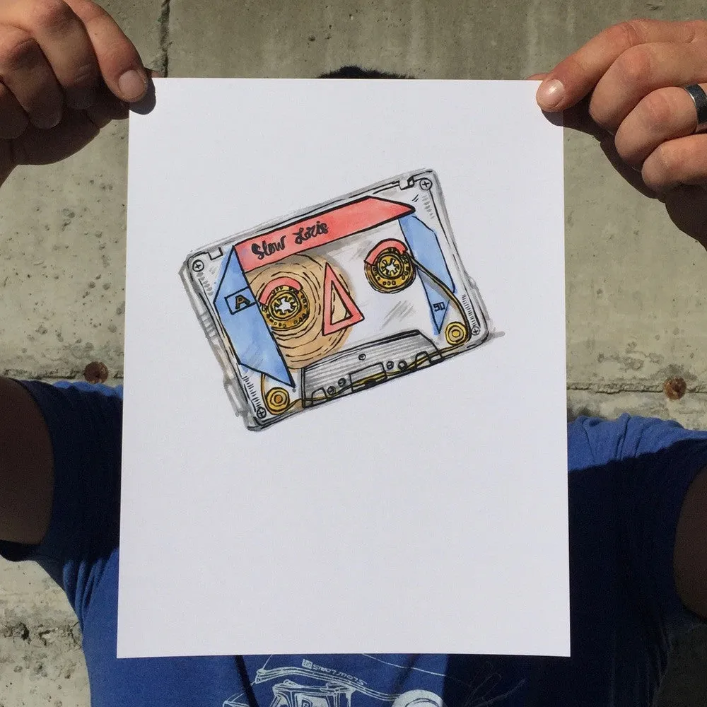 1996 Cassette Tape Art Print