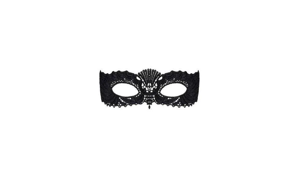 A700 Black Mask with Ribbon Tie