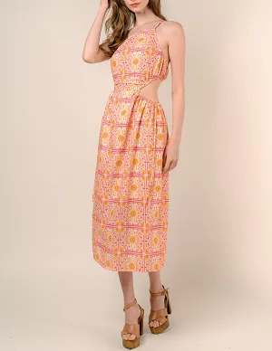 Bora Bora Sunshine Print Midi Dress