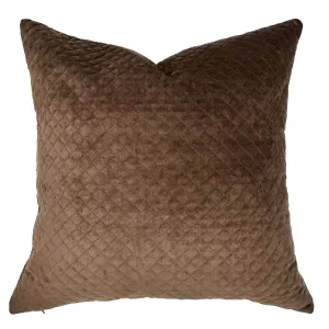 Brown Lodge Velvet Throw Pillow Cover 22x22