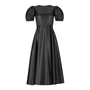 Caryn Ottoman Dress - Black