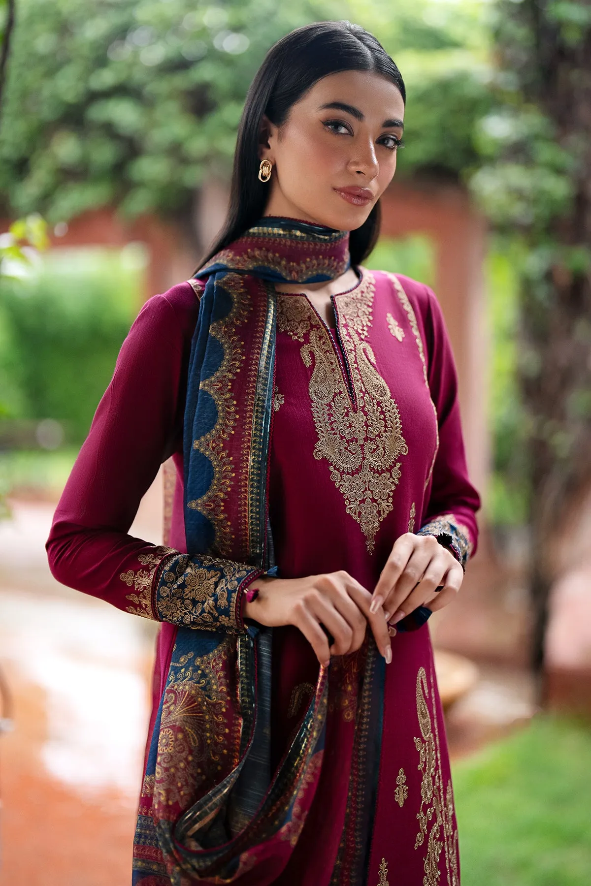 EMBROIDERED KHADDAR UW-0069