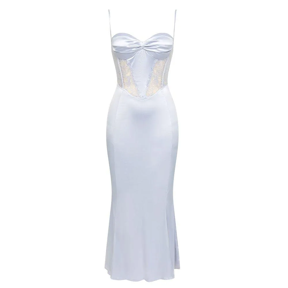 GFIT® Strappy Sleeveless Mesh Maxi Bodycon Dress