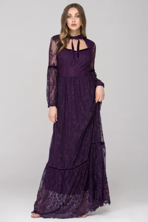 Lady Violet Lace Maxi Dress