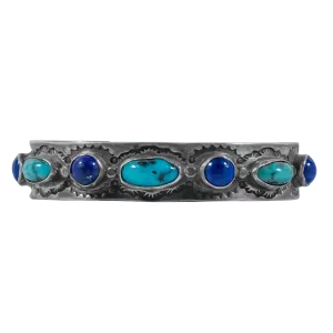 Lapis & Sleeping Beauty Turquoise Bracelet | Old Pawn