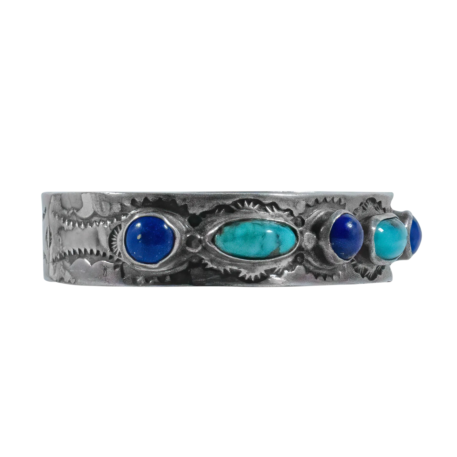 Lapis & Sleeping Beauty Turquoise Bracelet | Old Pawn