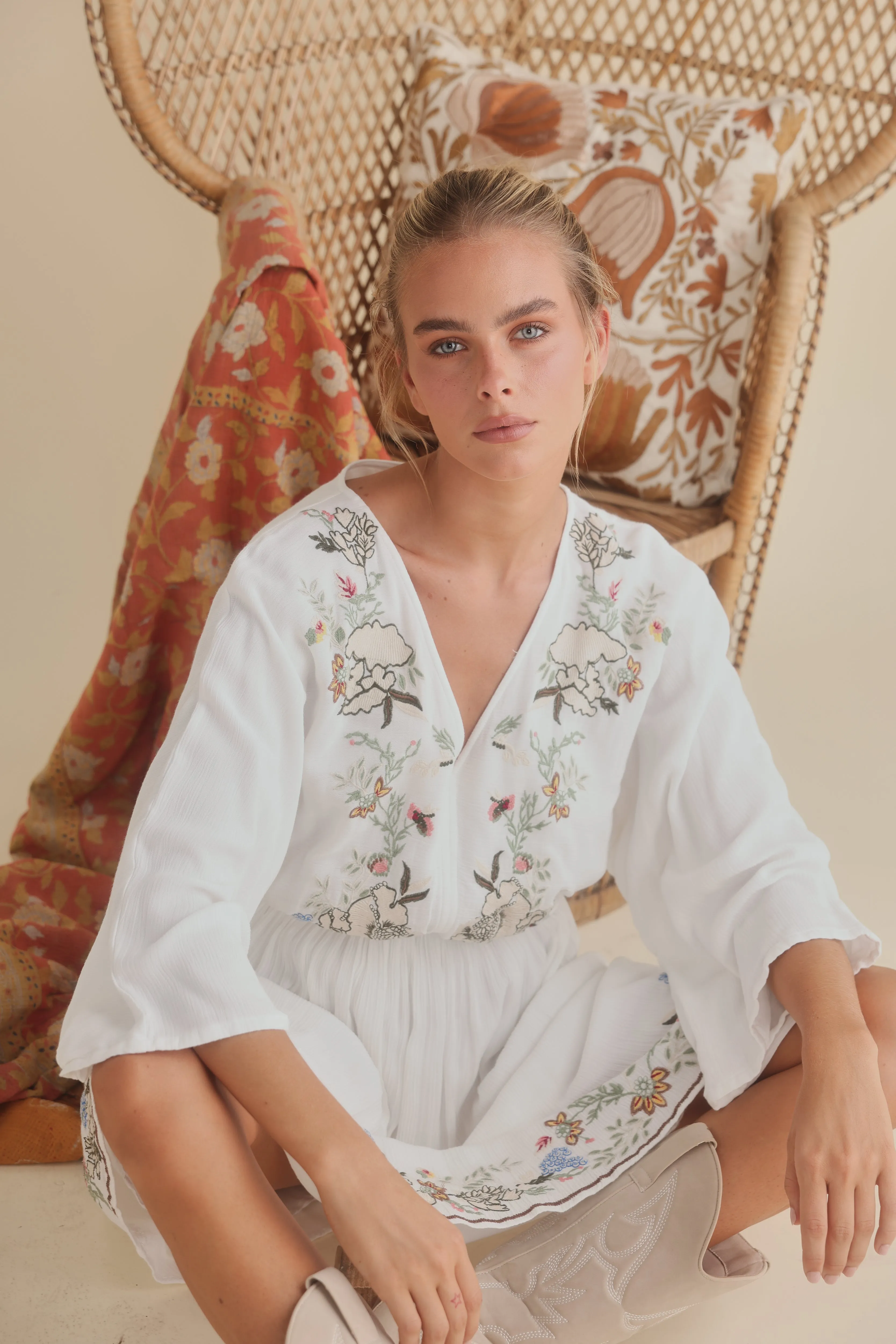 Mabel Dress - White