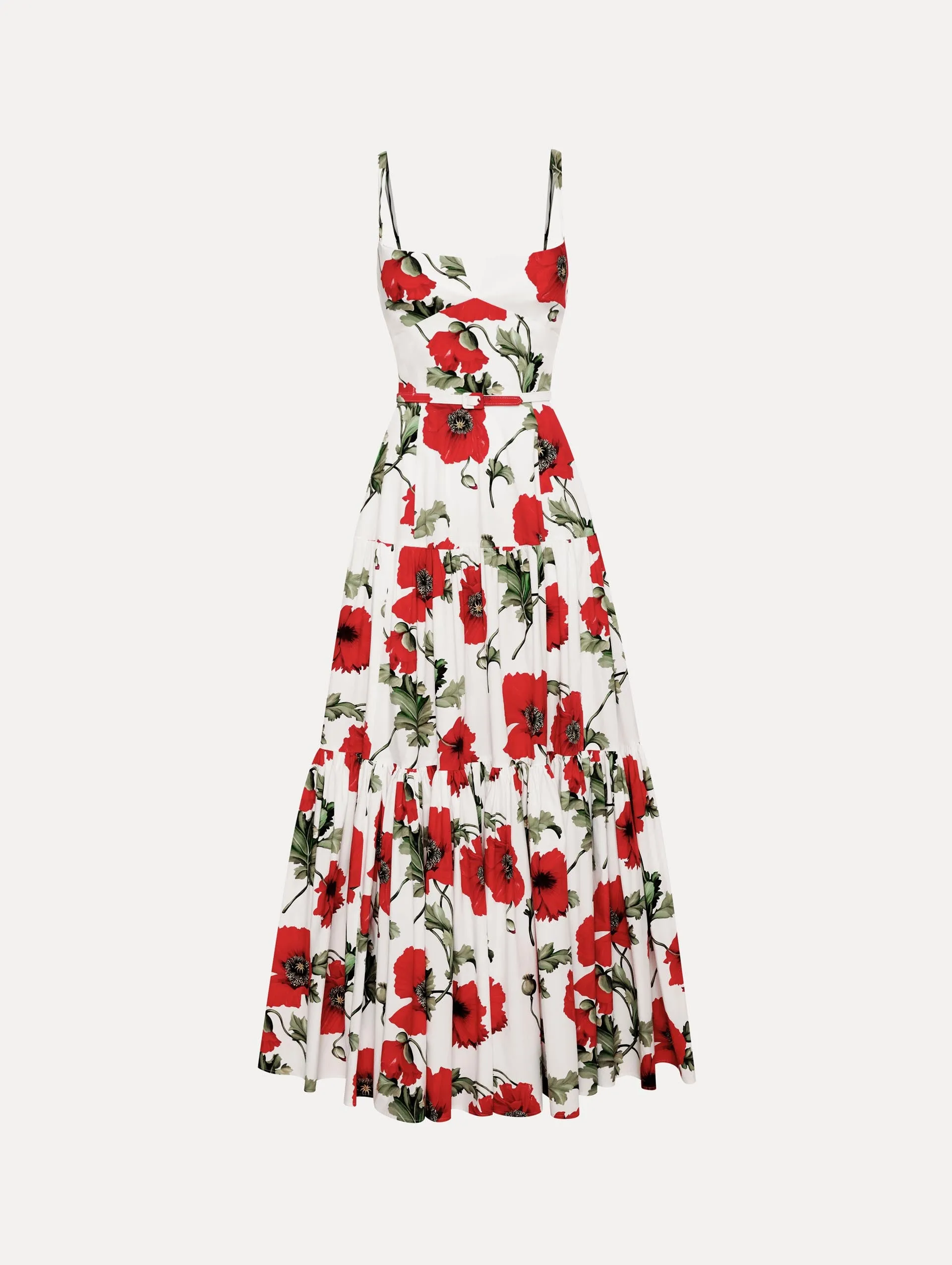 Poppy Cotton Poplin Tiered Maxi Dress