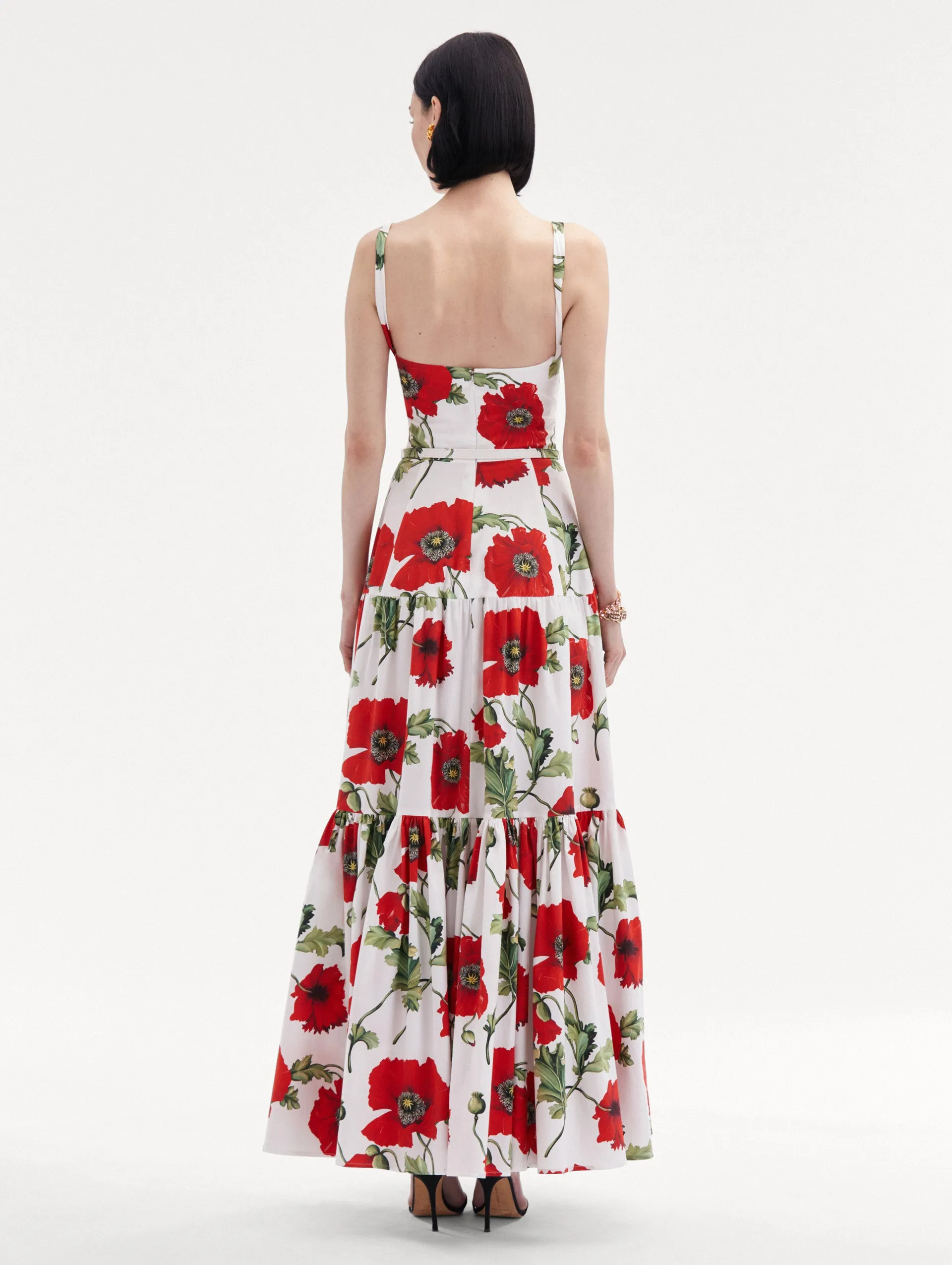 Poppy Cotton Poplin Tiered Maxi Dress